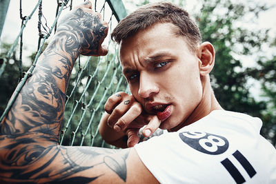 Portrait of young man