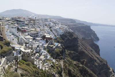 High angle view of city