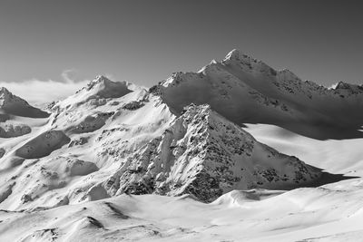 Elbrus mountains in the caucasus