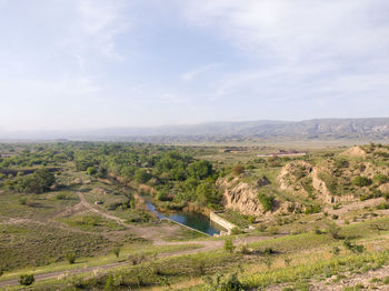 Scenic view of landscape against sky