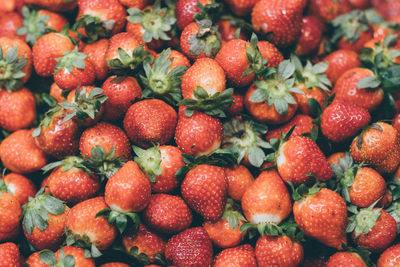 Full frame shot of strawberries