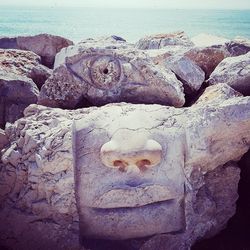 Rocks on beach