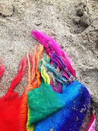 Close-up of multi colored sand