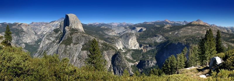 Panoramic view of mountain range