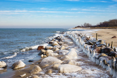 Scenic view of sea against sky