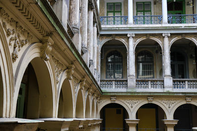 Low angle view of historical building