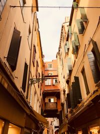 Low angle view of buildings in city