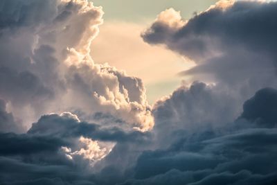 Low angle view of clouds in sky