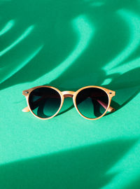 High angle view of sunglasses on table
