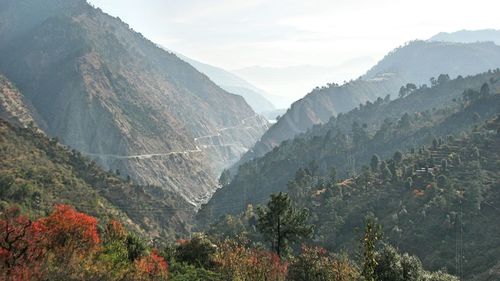 Scenic view of mountains