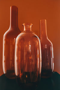 Close-up of bottles
