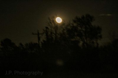 Close-up of moon at night