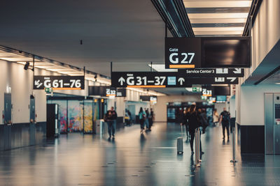 People walking at airport