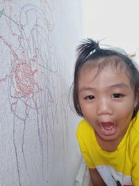 Portrait of happy girl