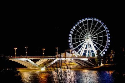 Ferris wheel at night