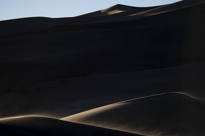 Scenic view of desert against sky