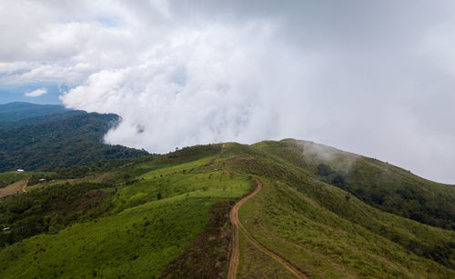 Scenic view of landscape against sky