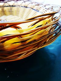 Close-up of water on table