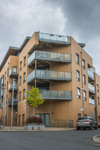 Low angle view of building against sky