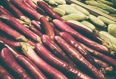 Full frame shot of vegetables in market