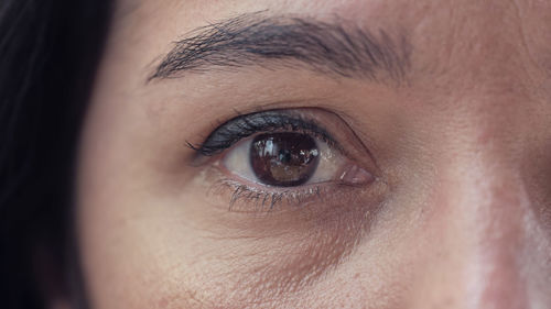 Close-up portrait of human eye