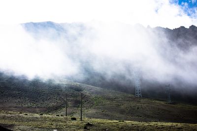 Scenic view of landscape against sky