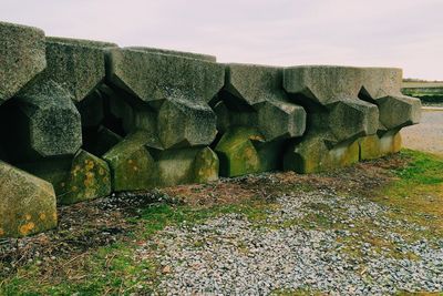 Stones on stone wall