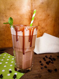 Close-up of drink on table