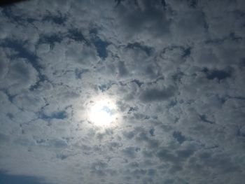 Low angle view of clouds in sky