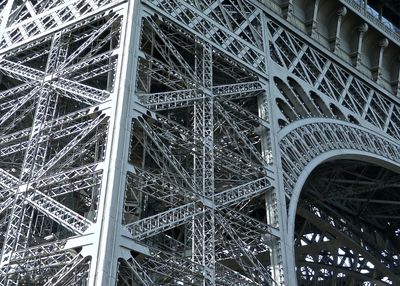 Low angle view of eiffel tower