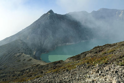 Ijen crater lake