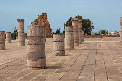 Columns in the sqaure of hassan tower - rabat, morocco