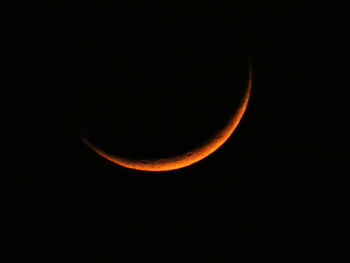 Scenic view of moon against sky at night