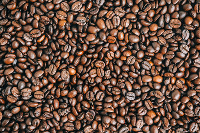 Full frame shot of coffee beans