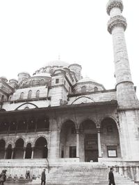 Low angle view of historical building against clear sky