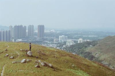 Scenic view of cityscape against sky