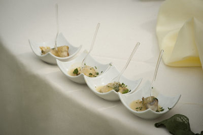 Close-up of food on table