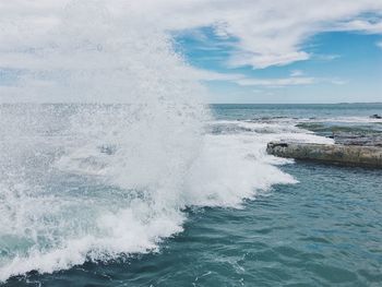 Scenic view of sea against sky