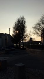 Road with buildings in background