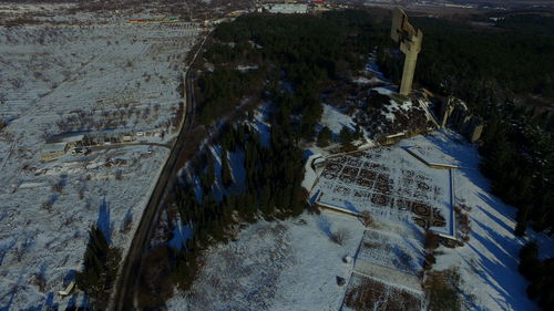 High angle view of landscape