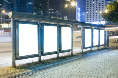 View of illuminated city