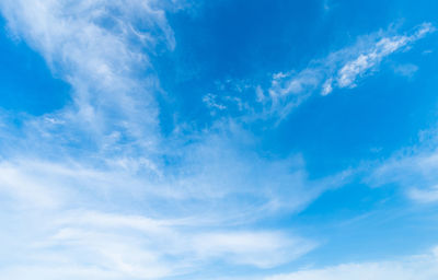 Low angle view of clouds in sky