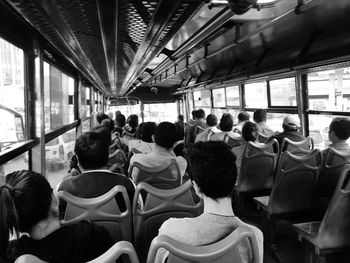 People sitting in bus