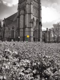 Panoramic shot of historic building against sky