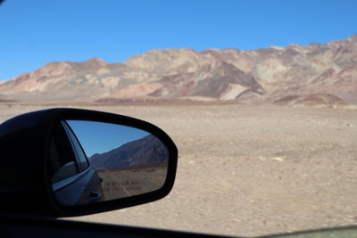 Scenic view of car