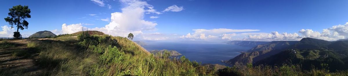 Panoramic view of landscape against sky