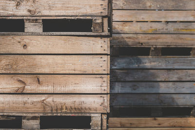 Full frame shot of weathered wooden wall