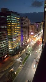 City street at night