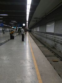 Railroad station platform