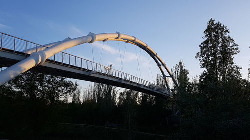 Low angle view of bridge against sky